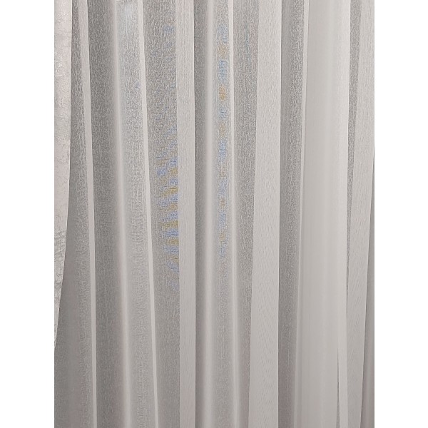 Fehér fényes szálú vasalásmentes 180cm függöny